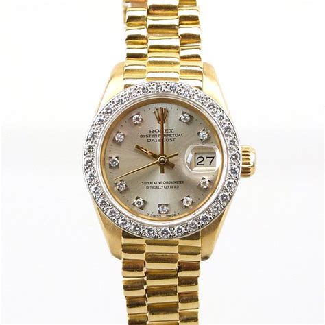 rolex donna oro giallo e diamanti3